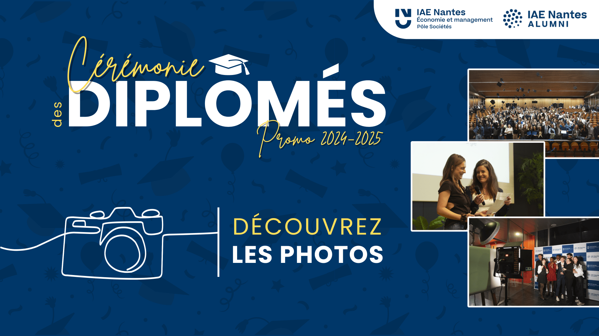 Cérémonie des diplômés : découvrez les photos de la soirée !