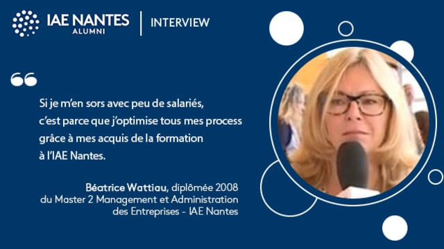 Cadre, elle retourne à l’école en Master MAE Management double compétence à l'IAE Nantes et reprend une entreprise de plomberie ! 