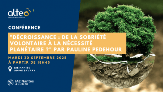 [ALTÉO] Conférence "Décroissance : de la sobriété volontaire à la nécessité planétaire ?" - Pauline PEDEHOUR