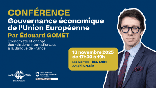 Conférence : Gouvernance économique de l'Union Européenne par Édouard Gomet